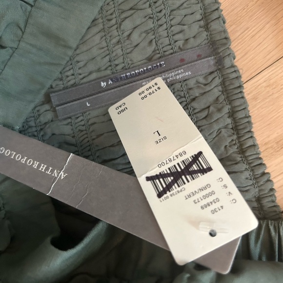 Anthropologie Mini Dress Anthropologie Green Size L NWT - Picture 6 of 8